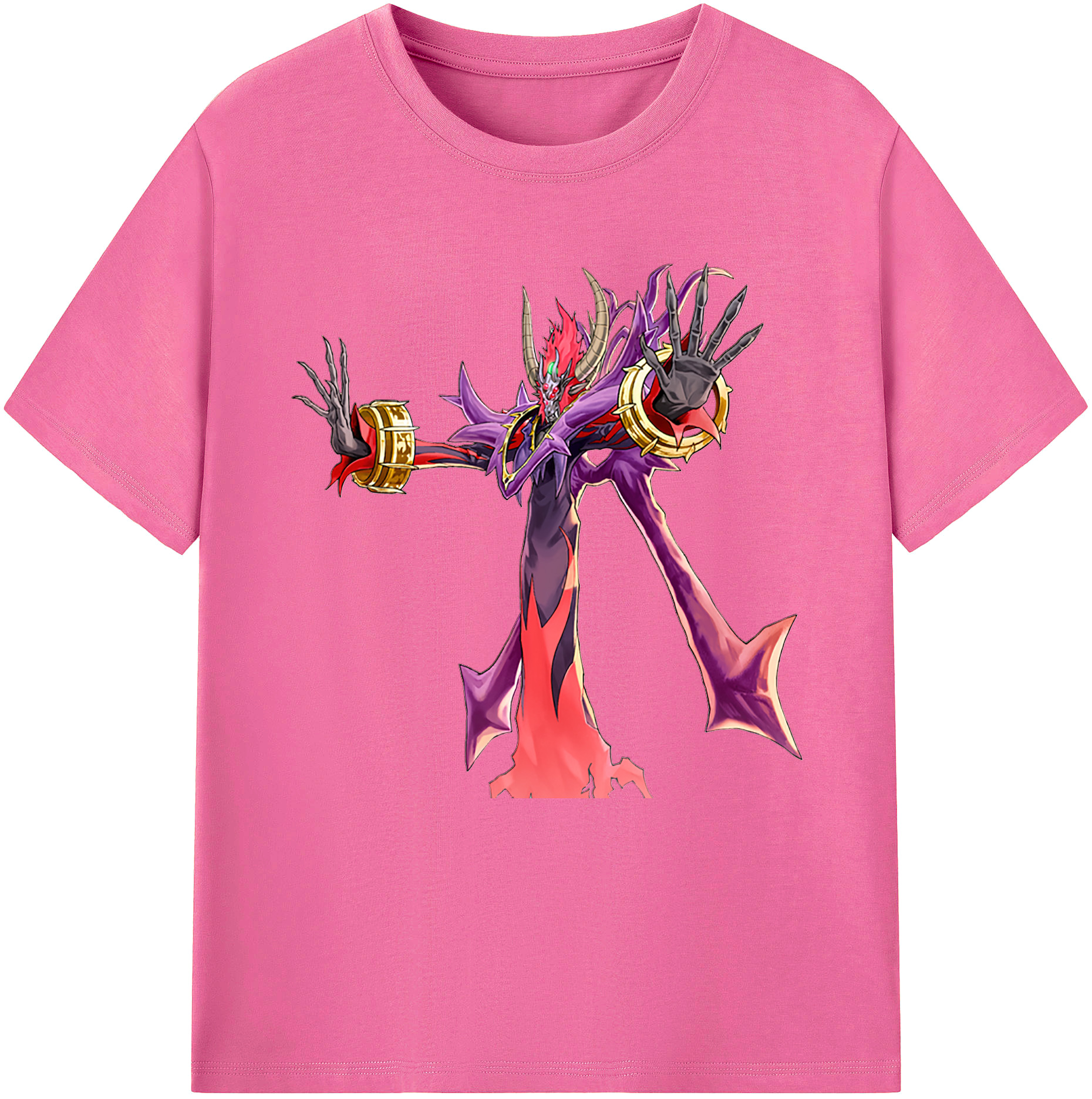 （画像用） 遊☆戯☆王 Yu-Gi-Oh! レディースカジュアルプリントTシャツ（綿100％）